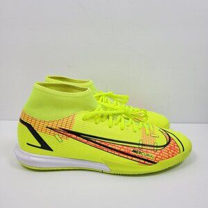 Nike Mercurial Superfly 8 Academy IC Neon Yellow Men's Cleats CV0847-760 Sz 7.5